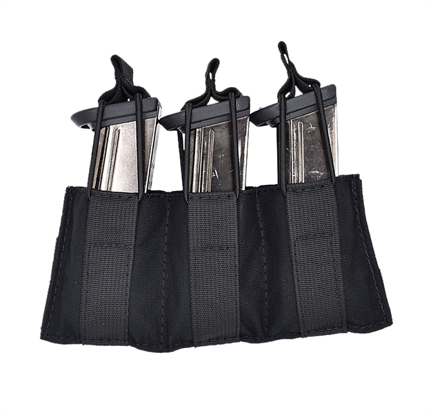 Picture of  Tacshield T3608bk Speed Load Triple Pistol Triple Black 1000D Nylon 843119033343