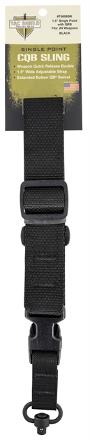 Picture of Tac Shield Shield Sling Single Point Cqb Tactical Ext Button Swivel T6006BK 843119032391