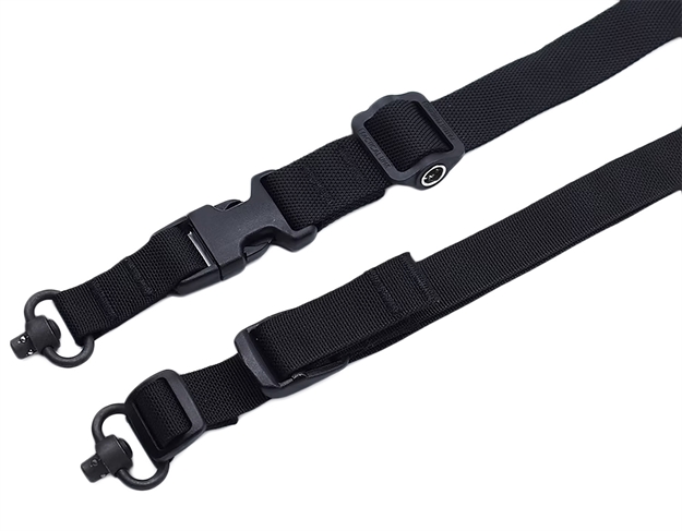 Picture of  Tacshield T6031bk Warrior 2-In-1 Sling Black Webbing Two-Point Rifle/Shotgun 843119034128