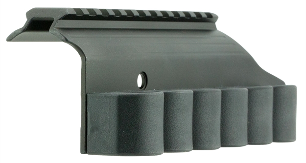 Picture of  Tacstar 1081029 Sidesaddle Rail Mount Mossberg 500/590 12 Gauge 6Rds Black Aluminum
