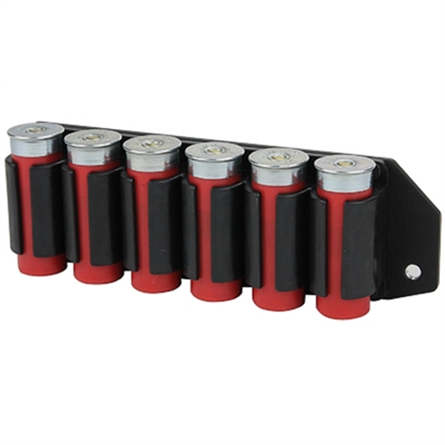 Picture of  Tacstar 1081157 Sidesaddle  Rem 870/1100/1187 12 Gauge 6Rd Black Polymer W/Aluminum Mounting Plate 751103011577