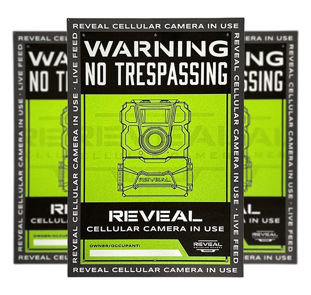 Picture of Tactacam/Reveal S1 NO Trespassing  Sign Durable Plastic S3