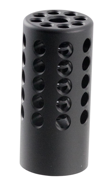 Picture of Tactical Solutions 1022Cmpmb X-Ring Compensator Black Matte Aluminum With 1/2"-28 Tpi Threads .920" Diameter For 22 LR Ruger 10/22 1022CMP02 856365001127