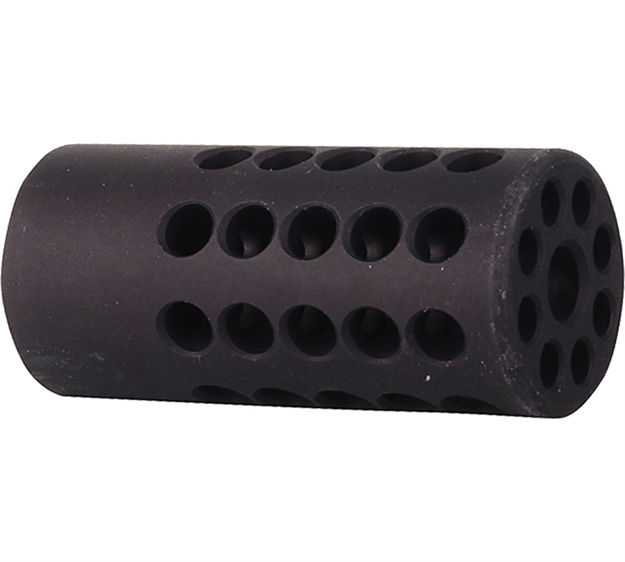 Picture of Tactical Solutions 1022Cmpblk X-Ring Compensator Black Gloss Aluminum With 1/2"-28 Tpi Threads, .920" Diameter & 360 Degree Ports For 22 LR Ruger 10/22 920CMP-02