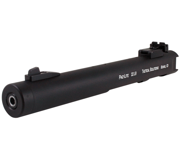 Picture of Tactical Solutions Pl45tembnf Pac-Lite Barrel 22 LR 4.50" Threaded, Drilled & Tapped, Adj. Sights, Black Anodized For Ruger Mark I/Ii/Iii & 22/45 PL4.5TENF-02 856365001653