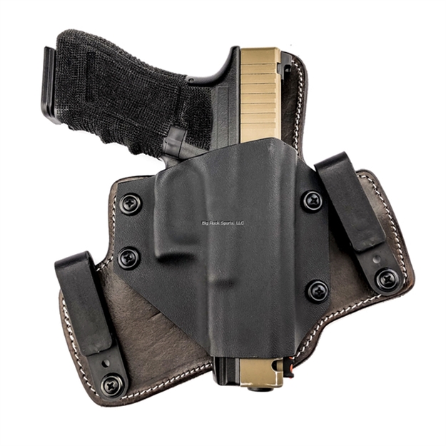 Picture of Tagua Gunleather Kydex/Leather Iwb & Owb/Adjustable Retention/100% Premium Leather & High Quality Kydex-Fits  S&W Shield 380 Black/Rh