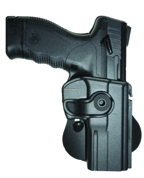Picture of Tagua Gunleather Push Button Lock Style Holster For 1911 5" Variants Black R/H