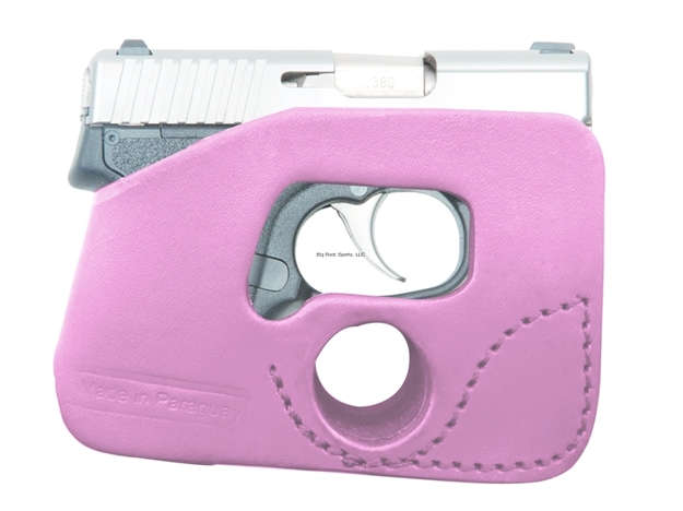 Picture of Tagua Gunleather Ruger Lcp With Laser Pink Ambidextrous Pink Ultimate Pocket Holster