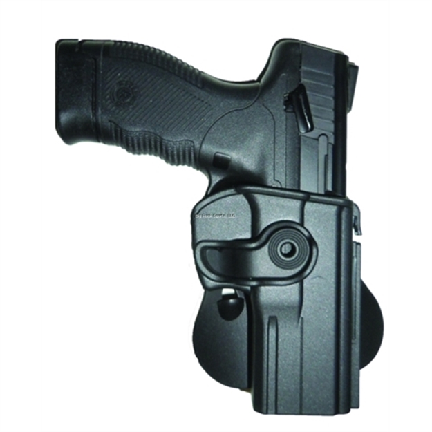 Picture of Tagua Gunleather Push Button Lock Style Holster For S&W Shield Black R/H
