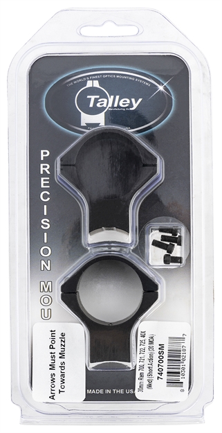 Picture of  Talley 740700Sm Scope Mount/Ring Combo  Black Anodized Aluminum 30Mm Tube Remington 700/721/722/725/40X Medium Rings Short Action 20 Moa 810301021877