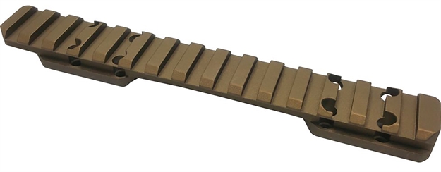 Picture of  Talley Plmhc735 Picatinny Rail  Burnt Bronze Fits Browning X-Bolt Hells Canyon, Long Action 20 Moa
