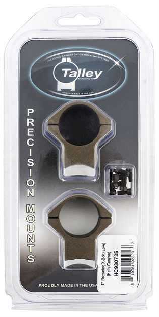 Picture of  Talley Hc930735 Scope Mount/Ring Combo  Burnt Bronze Aluminum 1" Tube X-Bolt Low Rings Short/Long Action 0 Moa