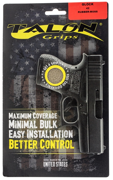 Picture of Talon 108M Glock 42 Rubber Adhesive Grip Textured Moss