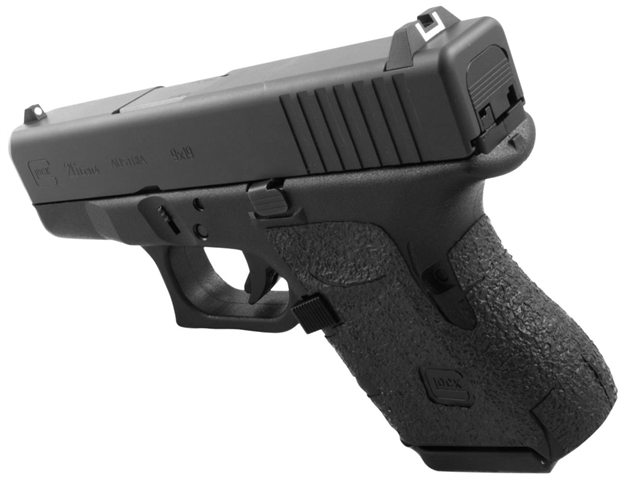 Picture of  Talon Grips 116R Adhesive Grip  Compatible W/Glock 26/27/28/33/39 Gen4 W/No Backstrap, Black Textured Rubber 812308026763