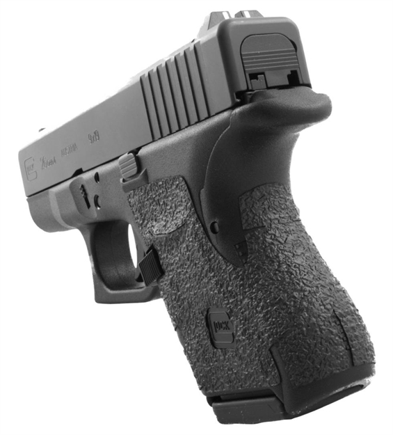 Picture of  Talon Grips 117R Adhesive Grip  Compatible W/Glock 26/27/28/33/39 Gen4 W/Medium Backstrap, Black Textured Rubber 812308026794