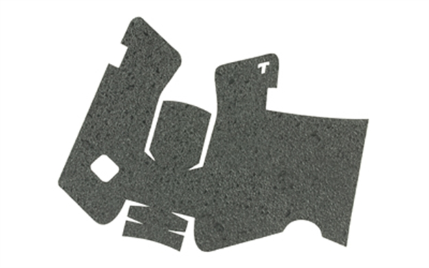 Picture of Talon Grips 380R Adhesive Grip  Compatible W/Glock 17/19X/22/24/31/34/35/37/45/47 Gen5 W/Medium Backstrap, Black Textured Rubber 371R 812308028446