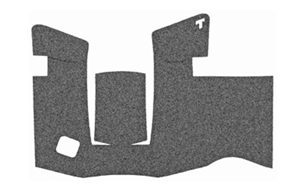 Picture of  Talon Grips 385G Adhesive Grip  Textured Black Granulate For Glock 43X, 48