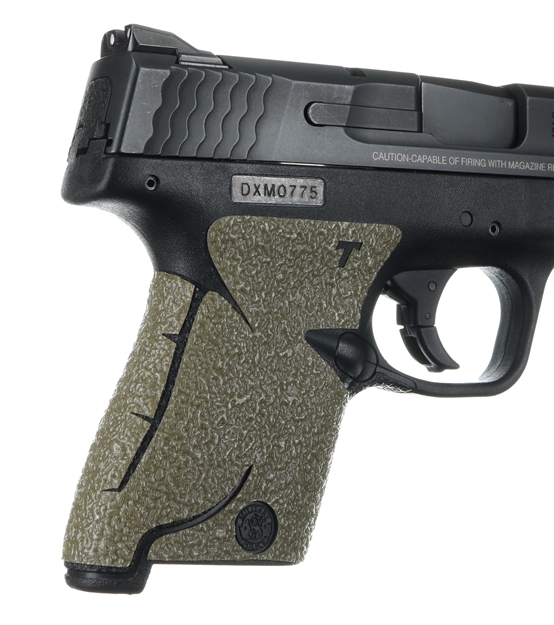 Picture of  Talon Grips 705M Adhesive Grip  Textured Moss Rubber For S&W M&P Shield 9,40 812308021188