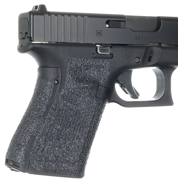 Picture of  Talon Grips Ev02r Adhesive Grip  Textured Black Rubber, Fits Compact Glock Gen 5 (19, 23, Etc.) 812308020075