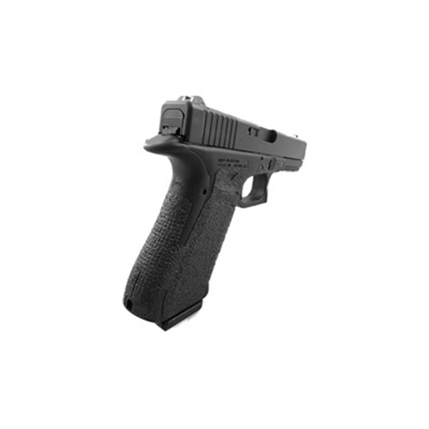 Picture of  Talon Grips 113R Adhesive Grip  Compatible W/ Glock 17/22/24/31/34/35/37 Gen4 W/No Backstrap, Black Textured Rubber 812308026671