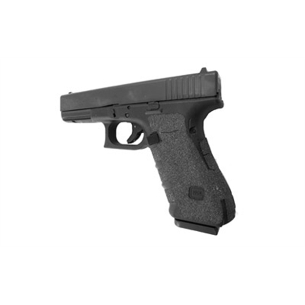Picture of  Talon Grips 113G Adhesive Grip  Compatible W/ Glock 17/22/24/31/34/35/37 Gen4 W/No Backstrap, Black Textured Granulate