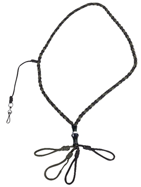 Picture of Tanglefree Ac332 Call Lanyard Four Loops With Whistle Drop