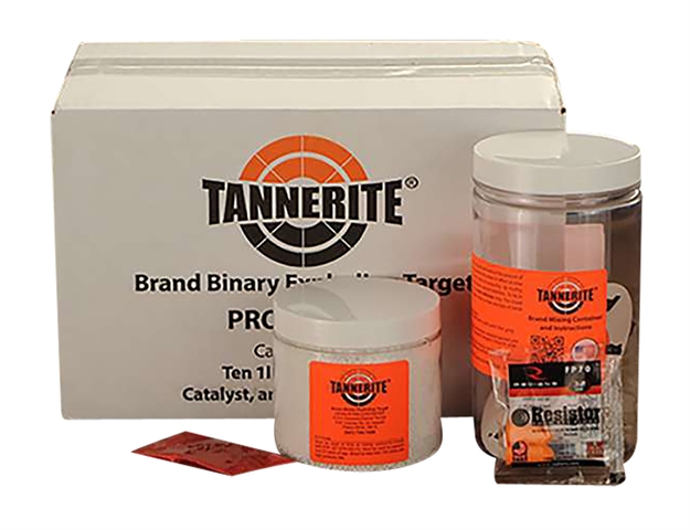 Picture of  Tannerite 12Pk10 1/2 Pound Target  Impact Enhancement Explosion White Vapor Centerfire Rifle Firearm 0.50 LB Includes Catalyst/Mixing Container 10 Targets