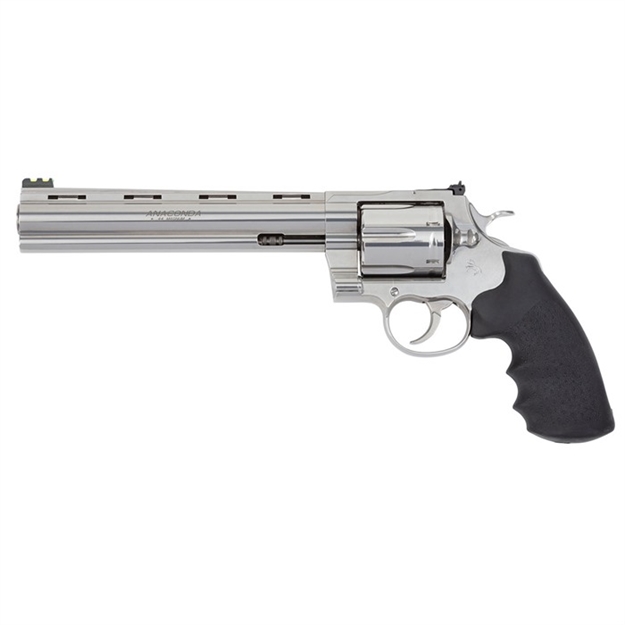 Picture of  Colt Mfg Anacondasp8rft Anaconda Target 44 Mag 6Rd 8" Stainless Vent Rib Barrel, Stainless Steel Frame Black & Rubber Grip 098289005434