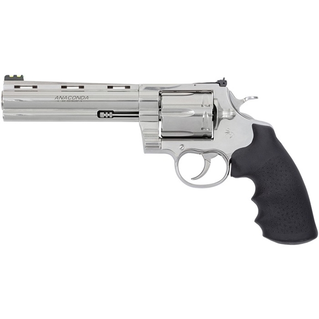 Picture of  Colt Mfg Anacondasp6rft Anaconda Target 44 Mag 6Rd 6" Stainless Vent Rib Barrel, Cylinder & Stainless Stainless Steel Frame, Black Rubber Grip 098289005427