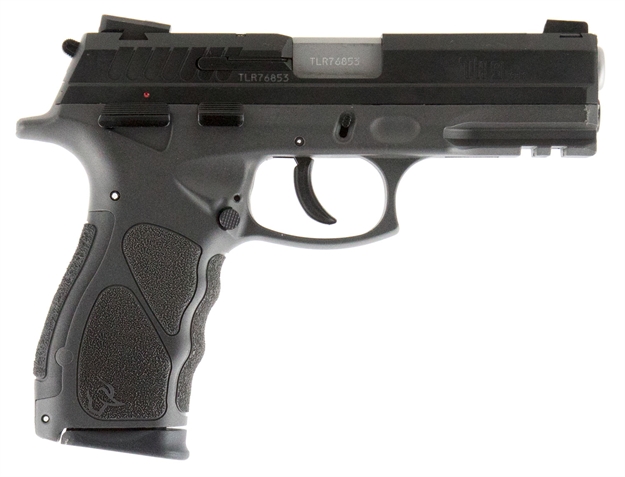 Picture of Taurus 1Th9041g TH 9 *Exclusive* 9Mm Luger Single/Double 4.25" 17+1 Black Interchangeable Backstrap/Gray Frame Black Carbon Steel Slide
