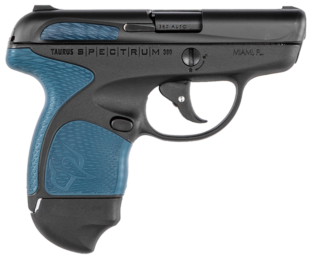 Picture of Taurus 1007031111 Spectrum 380 380 Acp 2.80" 6+1 & 7+1 Black Indigo Blue Polymer Grip