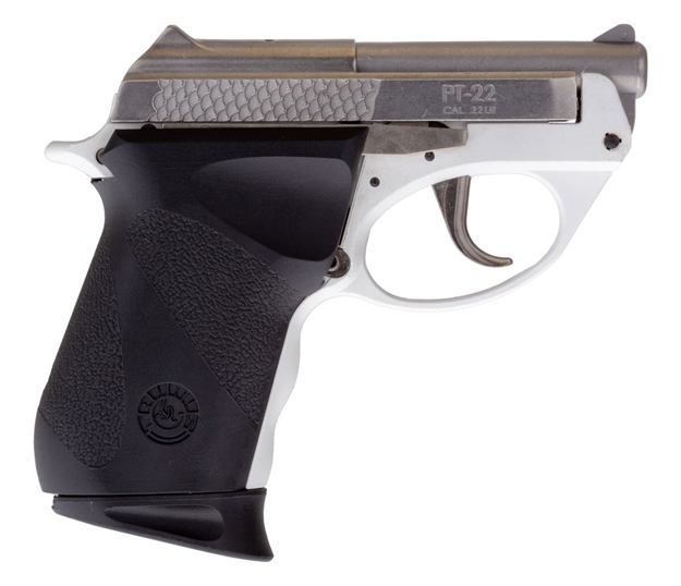 Picture of Taurus 1220039Plyw 22 Poly  22 Long Rifle (Lr) Double 2.80" 8+1 Black Polymer Grip White Frame Stainless Steel Slide