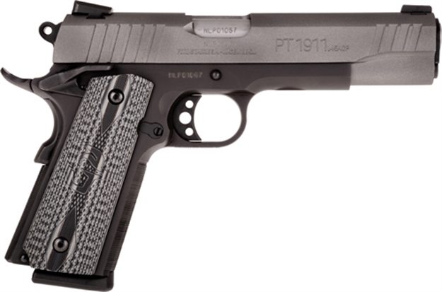 Picture of Taurus 1911 45Acp 5" FS 8-Sh Black Cerakote Gray Slide < 1191101GVZ