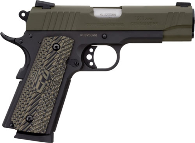 Picture of Taurus 1911 Commander .45Acp 4.25" FS 8-Sh Black/Green < 1191101COMMGVZ 725327931805
