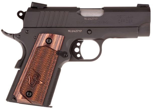Picture of Taurus 191101Ofcalt 1911 Officer *Exclusive* 45 Acp Single 3.5" 6+1 Walnut Grip Black