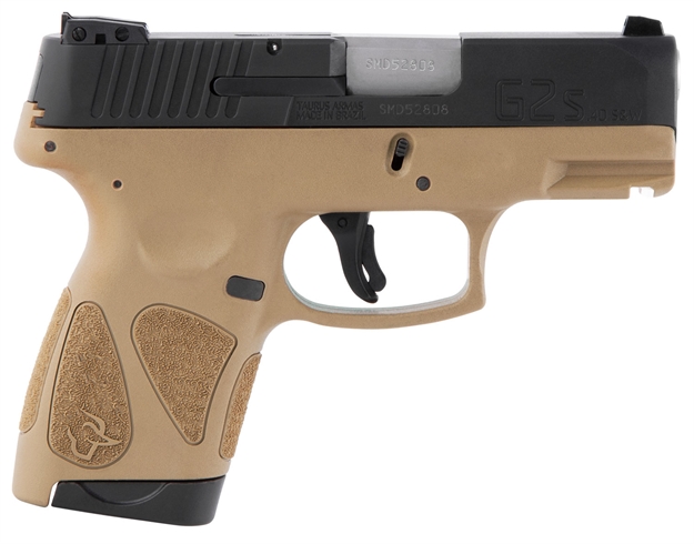 Picture of Taurus 1G2s4031t G2s  40 S&W 3.26" 7+1 Tan Black Carbon Steel Tan Polymer Grip