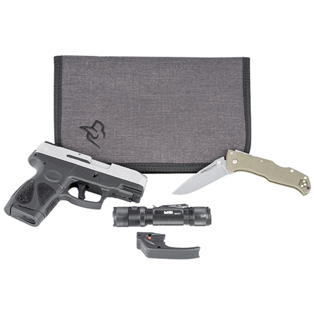 Picture of Taurus 1G2s939ck G2s Carry Pack 9Mm Luger 3.26" 7+1 Stainless Steel Slide Black Polymer Grip