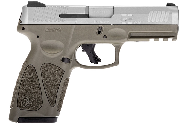 Picture of Taurus 1G3949o15 G3  9Mm Luger 4" 15+1 OD Green Stainless Steel Slide Black Polymer Grip