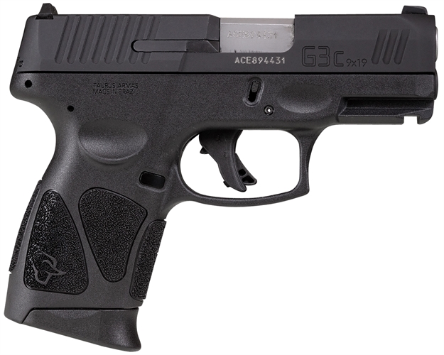 Picture of Taurus G3c 9Mm 3.26" Blk/Blk Serrated Nms 3/12 1-G3CSR9031
