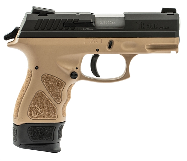 Picture of Taurus 1Th40c031t TH 40C *Exclusive* 40 Smith & Wesson (S&W) Single/Double 3.54" 11+1/15+1 Flat Dark Earth Polymer Grip/Frame Black Carbon Steel Slide