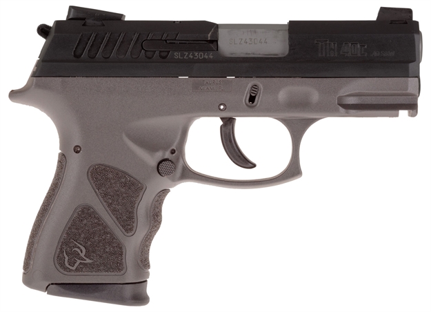 Picture of Taurus 1Th40c31g TH 40C *Exclusive* 40 Smith & Wesson (S&W) Single/Double 3.54" 11+1/15+1 Gray Polymer Grip/Frame Black Carbon Steel Slide
