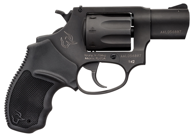 Picture of Taurus 2-942021 942  22 LR 8Rd 2" Barrel, Overall Matte Black Finish Steel & Finger Grooved Black Polymer Grip 2942021