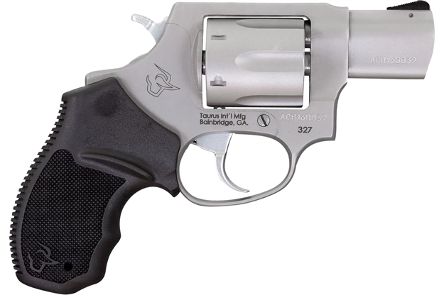 Picture of Taurus 232729 327  Small Frame 327 Federal Mag 6Rd 2" Matte Stainless Steel Barrel, Cylinder & Frame, Black Finger Groove Rubber Grip, Hammer Safety 2-32729 725327627449