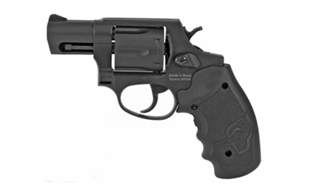 Picture of  Taurus 2-856021Vl 856 W/Laser Small 38 Special 6 Shot 2" Matte Black Carbon Steel Barrel, Cylinder & Frame, Black Finger Grooved Rubber Grip, Viridian Laser, Transfer Bar Safety, Exposed Hammer 725327932062