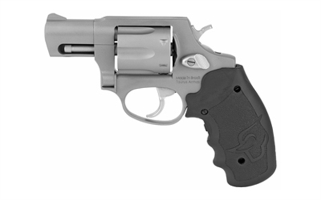 Picture of  Taurus 2-856029Vl 856 W/Laser Small 38 Special +P 6 Shot 2" Matte Stainless Steel Barrel, Cylinder & Frame, Black Finger Grooved Rubber Grip, Viridian Laser Transfer Bar Safety, Exposed Hammer 725327932048