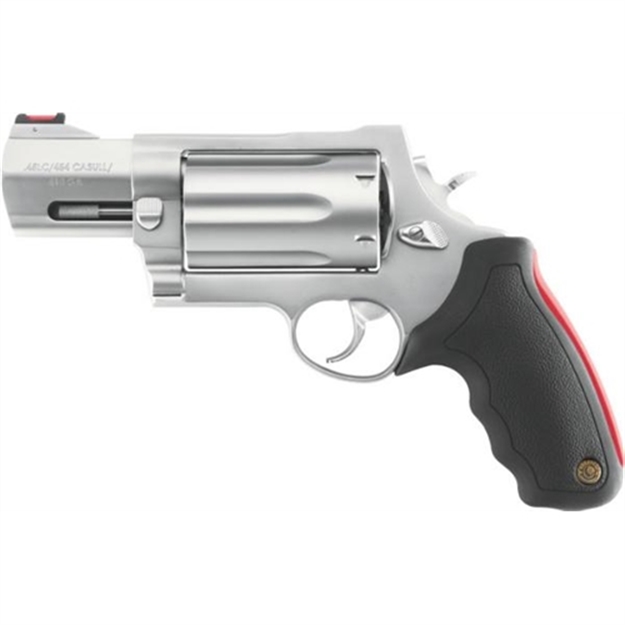 Picture of Taurus M513 Raging Judge Revolver 454 Casull, 3 In, Rubber Grp, 6 Rnd, Large S/S Frame, Smooth Trgr 2-513039 725327608271