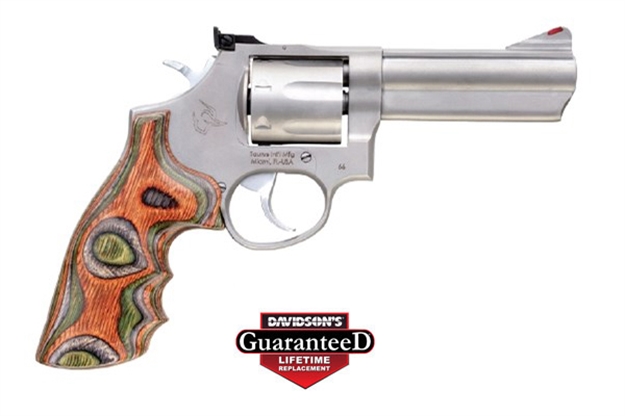 Picture of Taurus 66 357 4" S AS W/Hogue Lamocamo Grip 7Rd