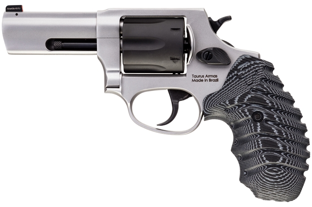 Picture of  Taurus 2-85635Nsvz 856 Defender Small 38 Special +P 6 Shot 3" Matte Stainless Steel Barrel, Matte Black Cylinder, Matte Stainless Steel Frame, Black/Gray VZ Grip, Transfer Bar Safety, Exposed Hammer