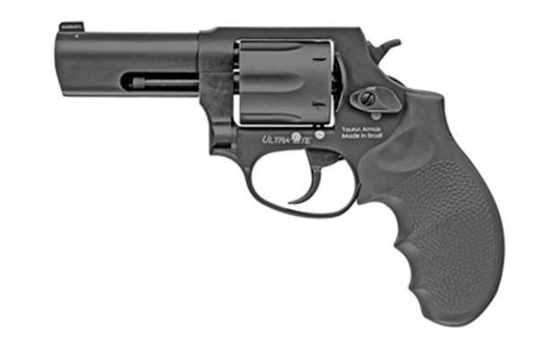 Picture of Taurus 2-85631Ulns 856 Ultra-Lite Defender 38 Special +P 6Rd 3" Matte Black Cylinder & Barrel Anodized Black Aluminum Black Hogue Rubber Grip 285631ULNS