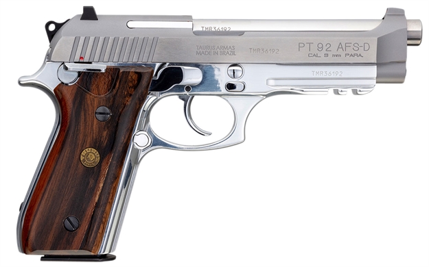 Picture of Taurus 92 9Mm Luger 5" 17+1 Stainless Steel Walnut